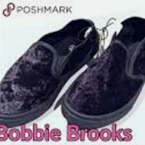 Bobbie Brooks Black Suede Loafers